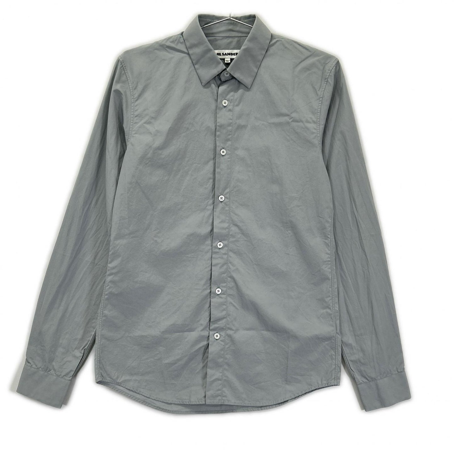 JILSANDER ジルサンダー 18年 JSUUN740226 グレー 長袖 セミワイド シャツ トップス