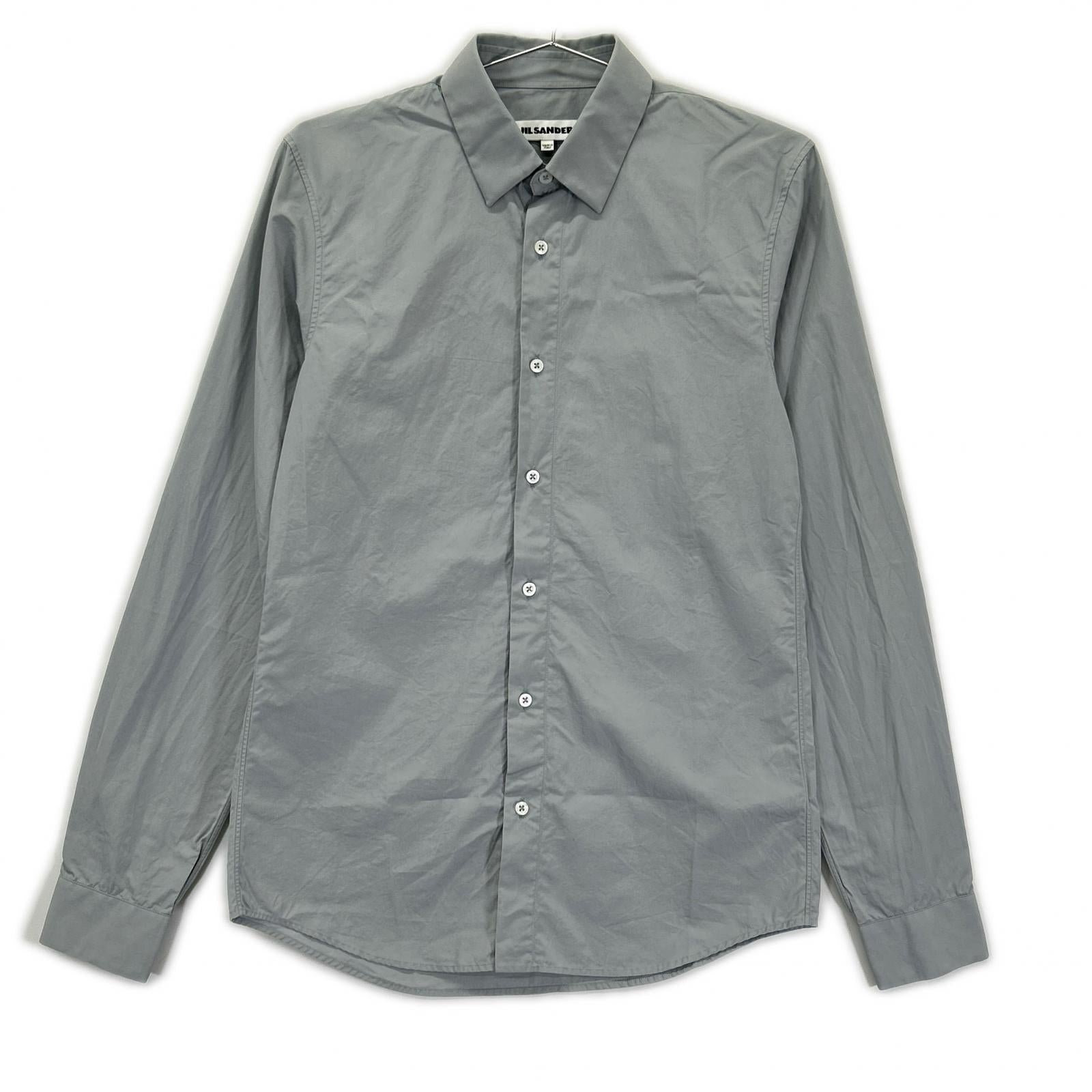 JILSANDER ジルサンダー 18年 JSUUN740226 グレー 長袖 セミワイド シャツ トップス