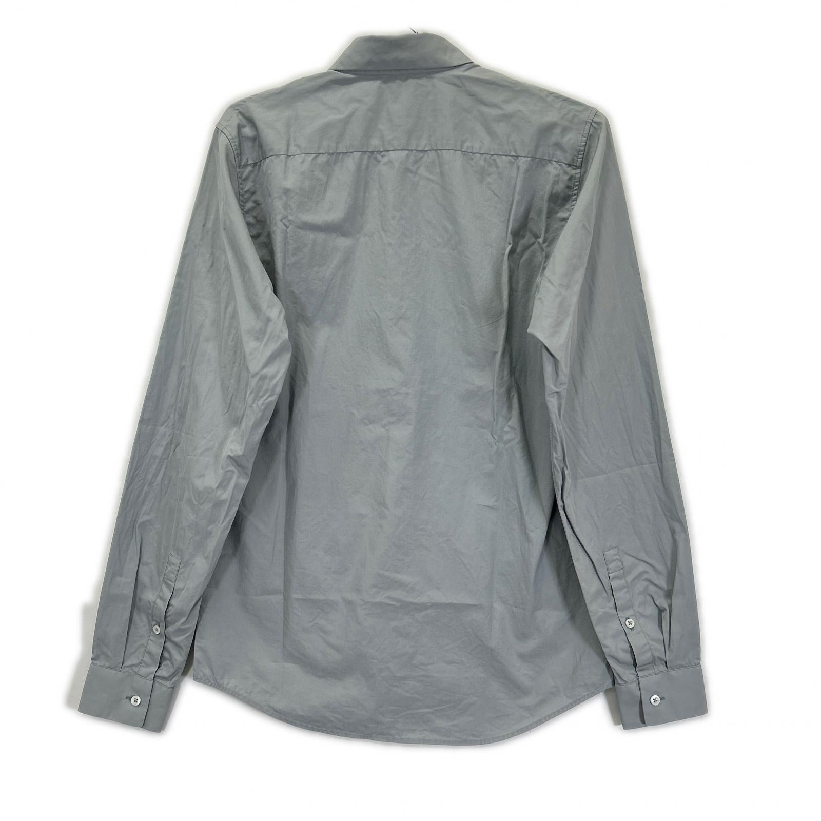 JILSANDER ジルサンダー 18年 JSUUN740226 グレー 長袖 セミワイド シャツ トップス