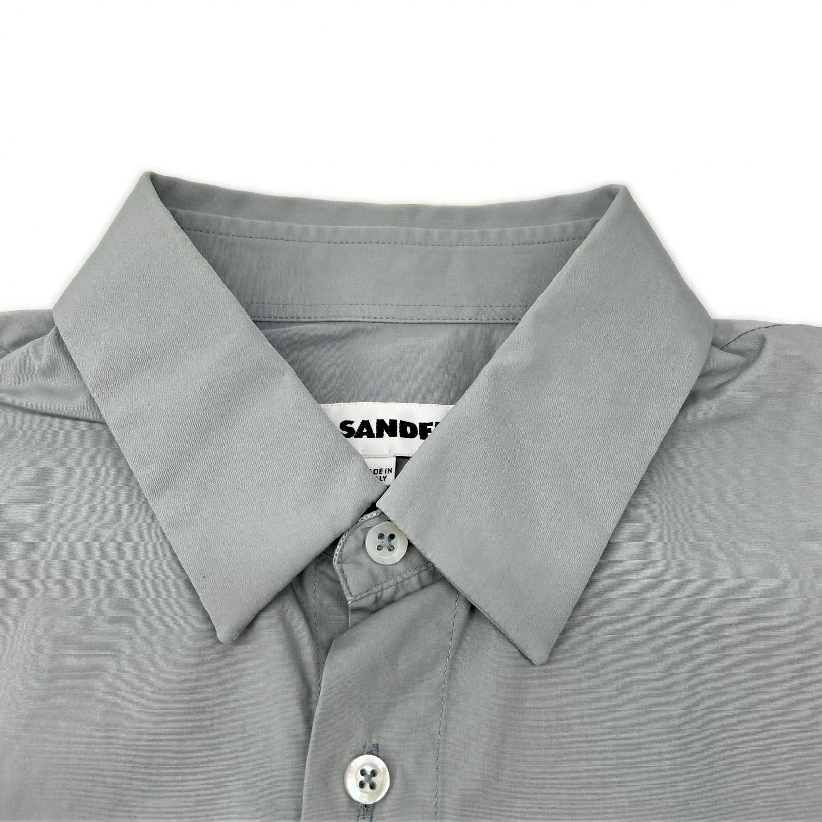 JILSANDER ジルサンダー 18年 JSUUN740226 グレー 長袖 セミワイド シャツ トップス