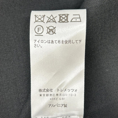 Bagutta バグッタ ブラック 10639 IVO GAL メタルボタン 2フラップポケット ウール混 シャツ トップス