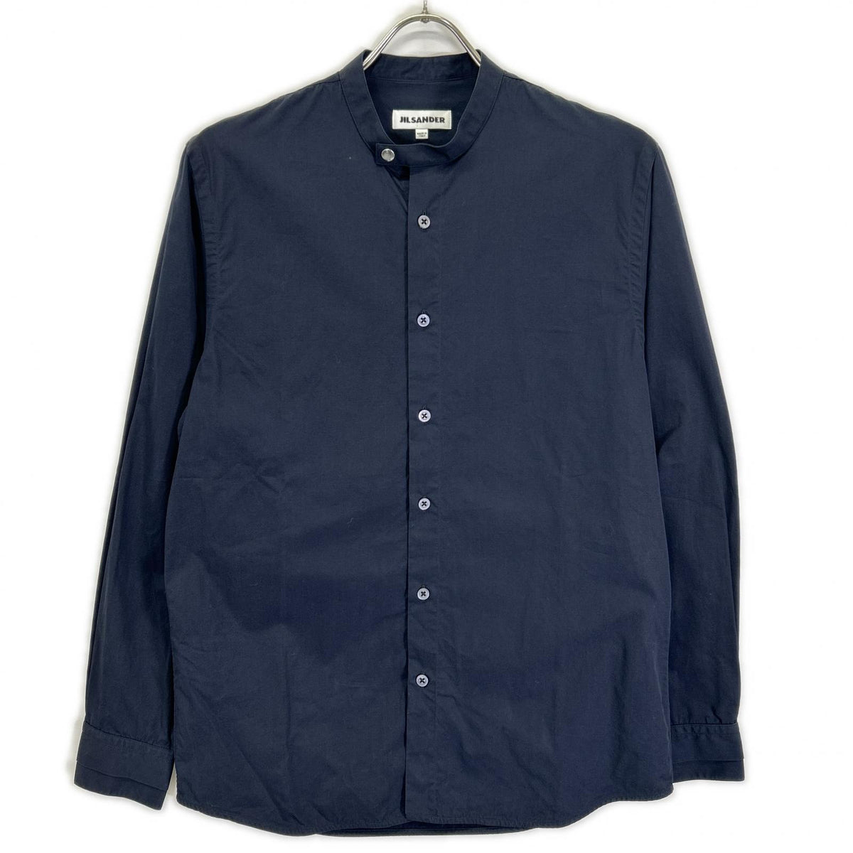 JILSANDER ジルサンダー 18年 Navy JSUO742326 Band-Collar Shirt Tops