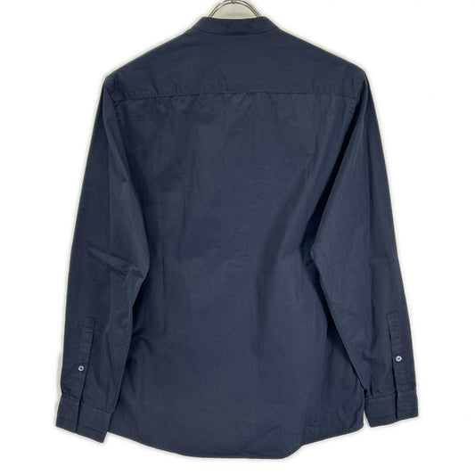 JILSANDER ジルサンダー 18年 ネイビー JSUO742326 バンドカラー シャツ トップス