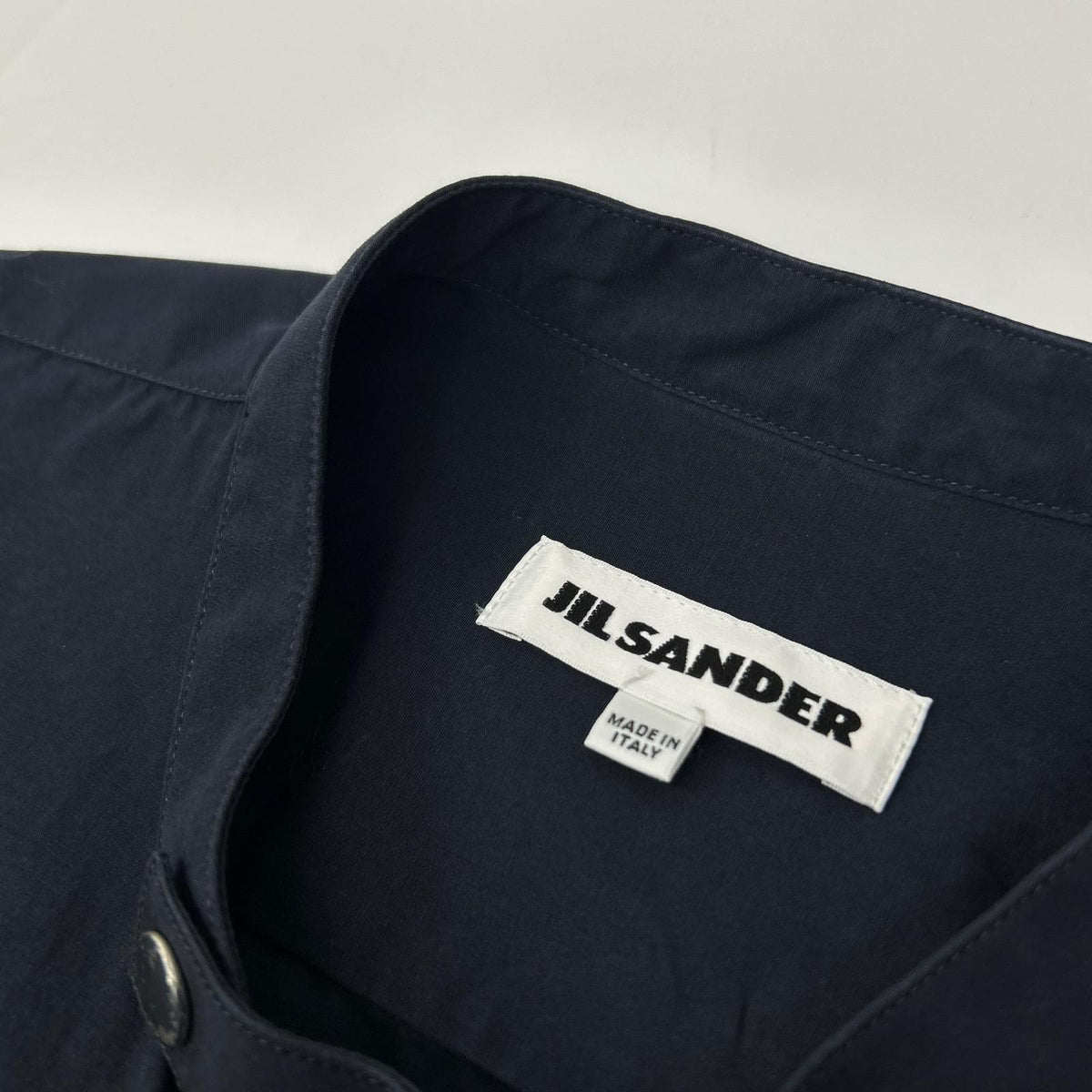 JILSANDER ジルサンダー 18年 Navy JSUO742326 Band-Collar Shirt Tops
