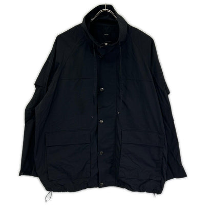 Spick & Span 23-011-200-2010-1-0 black nylon high-neck blouson jacket