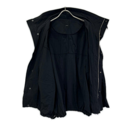 Spick & Span 23-011-200-2010-1-0 black nylon high-neck blouson jacket
