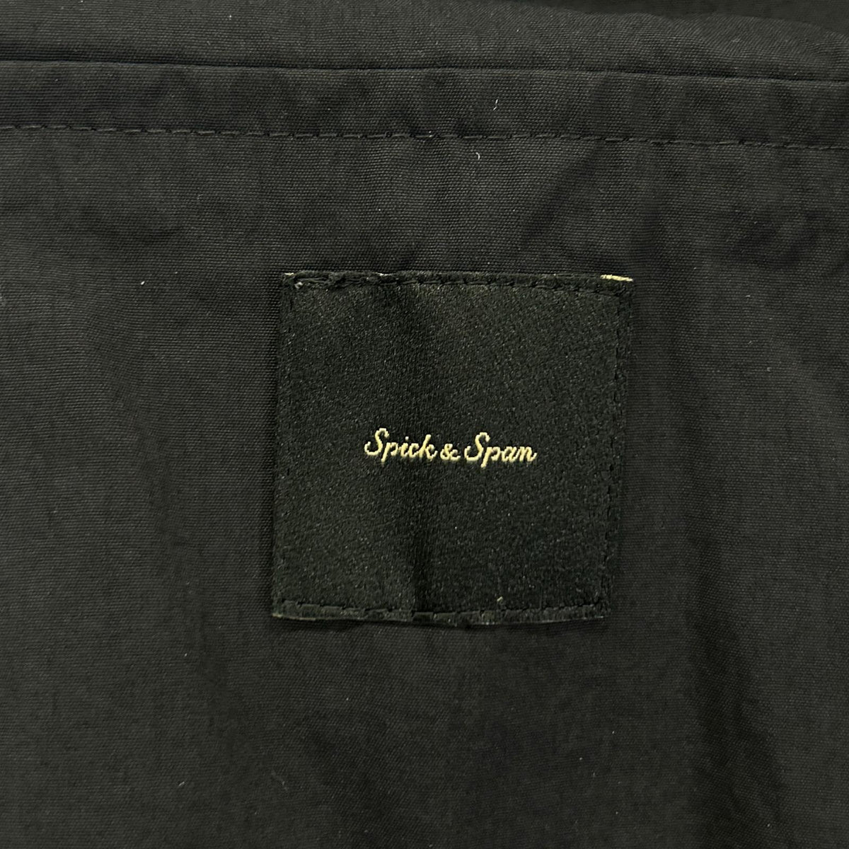 Spick & Span 23-011-200-2010-1-0 black nylon high-neck blouson jacket
