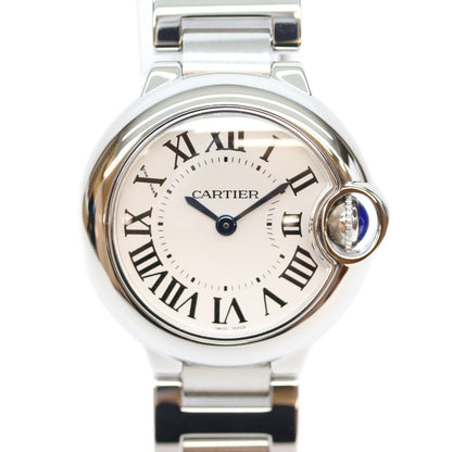Cartier カルティエ W69010Z4 SS バロンブルー 28㎜ QZ時計 腕時計