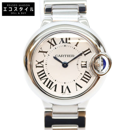 Cartier カルティエ W69010Z4 SS バロンブルー 28㎜ QZ時計 腕時計