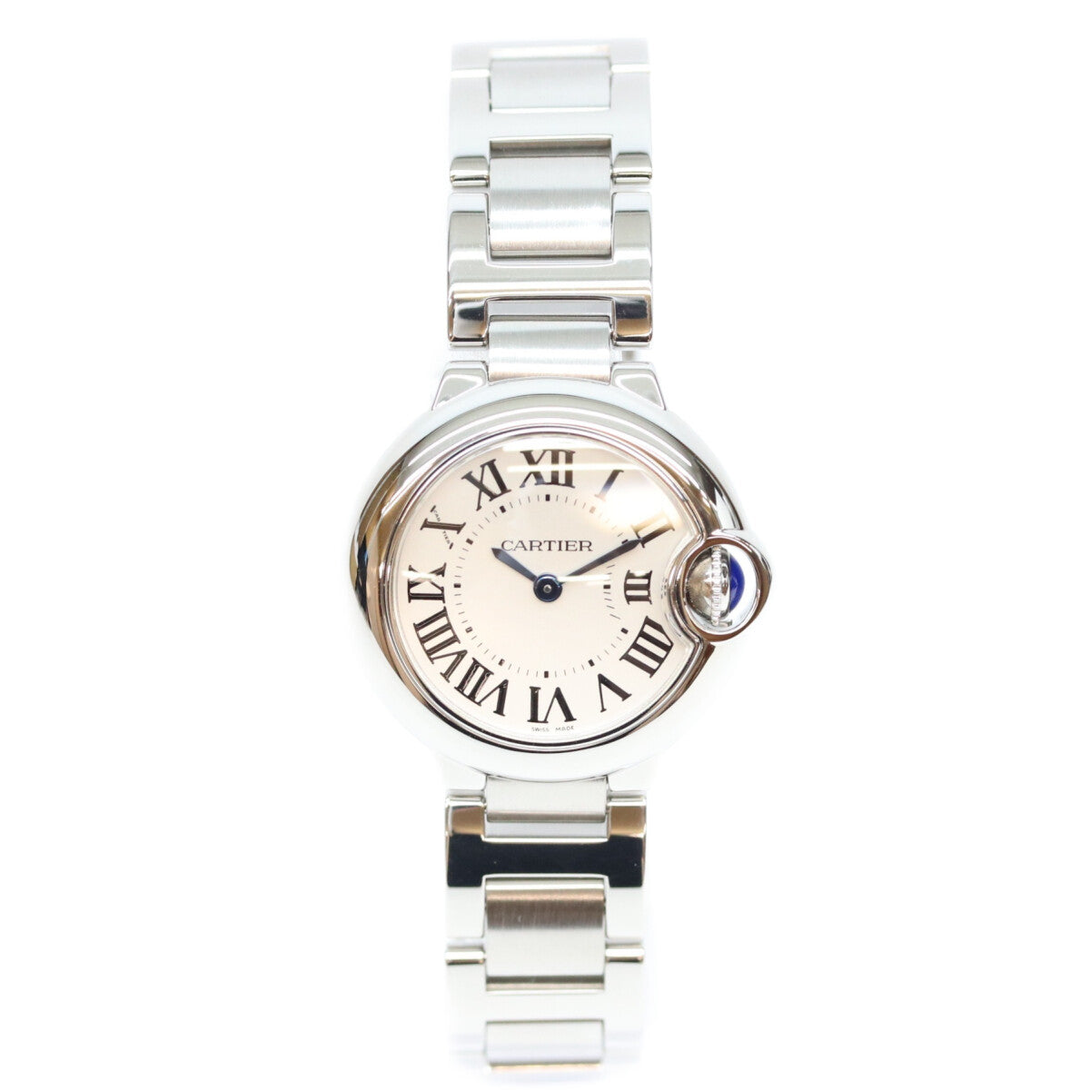 Cartier カルティエ W69010Z4 SS バロンブルー 28㎜ QZ時計 腕時計