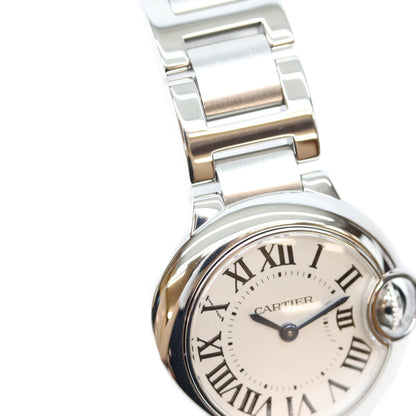 Cartier カルティエ W69010Z4 SS バロンブルー 28㎜ QZ時計 腕時計