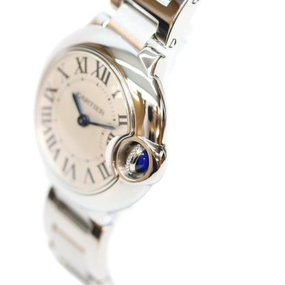 Cartier カルティエ W69010Z4 SS バロンブルー 28㎜ QZ時計 腕時計