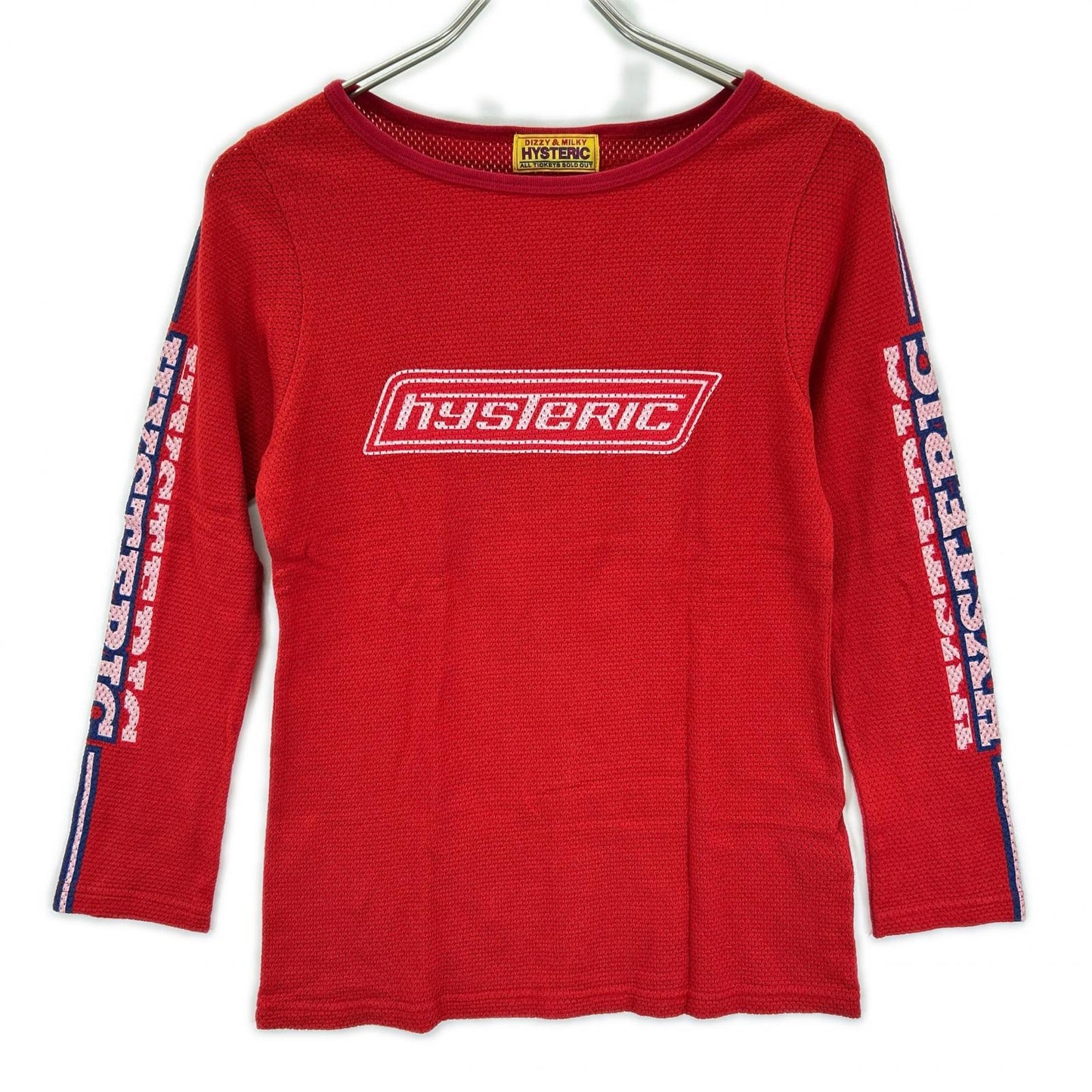 HYSTERIC GLAMOUR ヒステリックグラマー 01241CL06 レッド VIXEN GIRL Tシャツ トップス