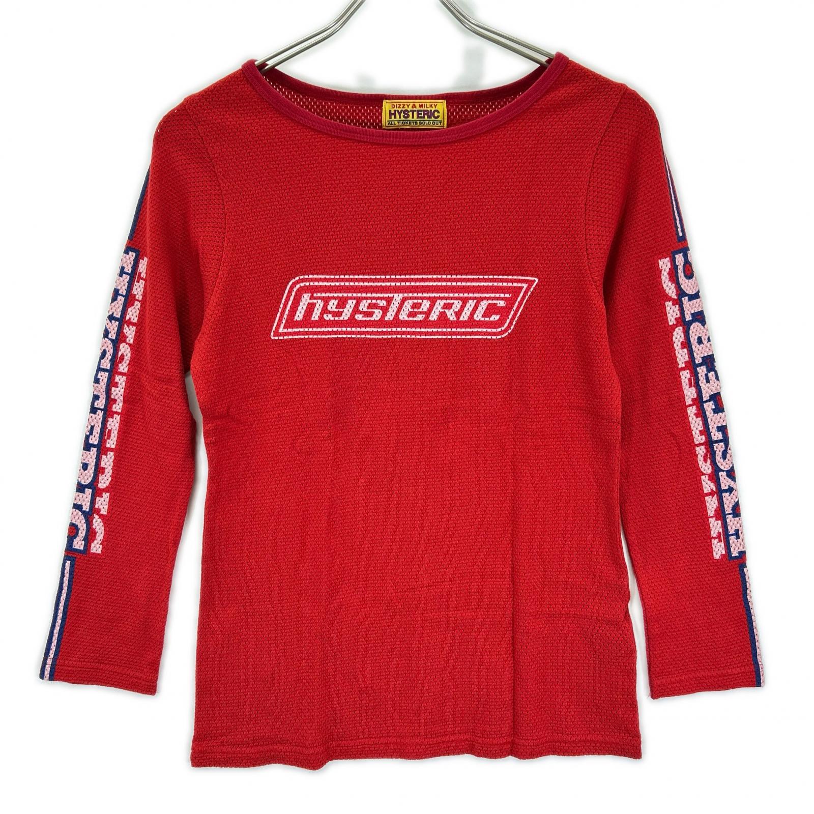 HYSTERIC GLAMOUR ヒステリックグラマー 01241CL06 レッド VIXEN GIRL Tシャツ トップス