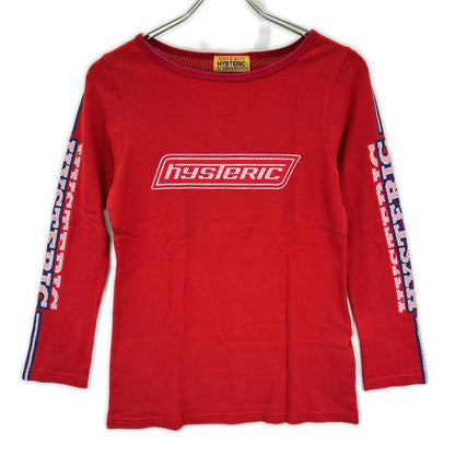 HYSTERIC GLAMOUR ヒステリックグラマー 01241CL06 レッド VIXEN GIRL Tシャツ トップス