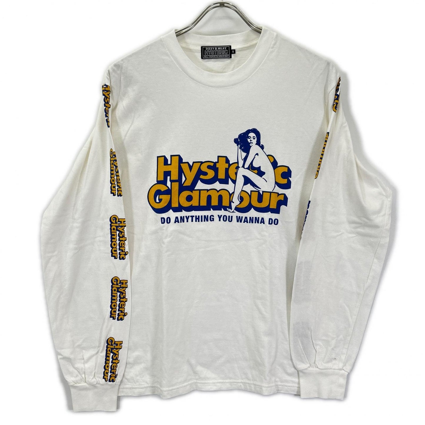 HYSTERIC GLAMOUR ヒステリックグラマー 02253CL02 ホワイト DO ANYTHING Tシャツ トップス