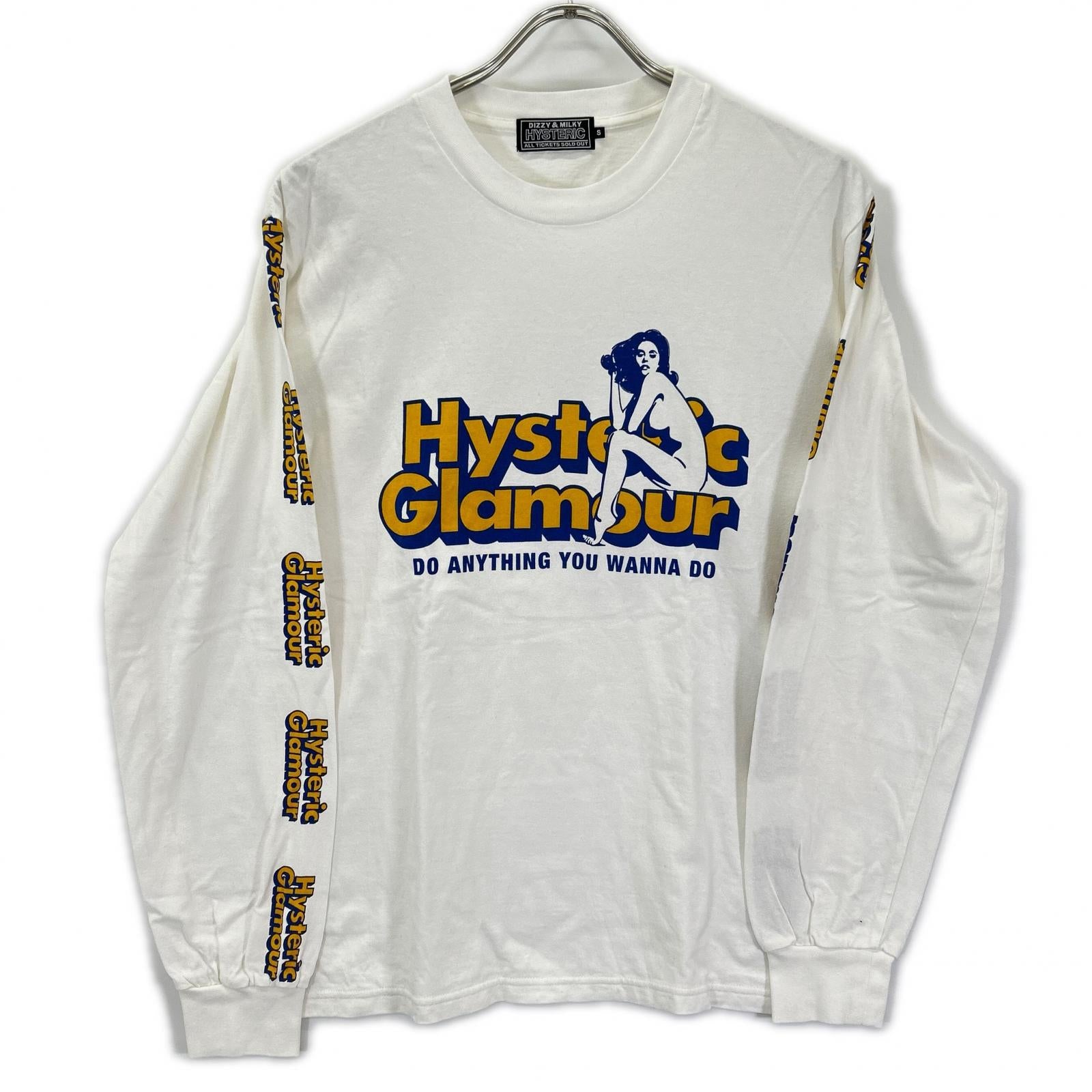 HYSTERIC GLAMOUR ヒステリックグラマー 02253CL02 ホワイト DO ANYTHING Tシャツ トップス