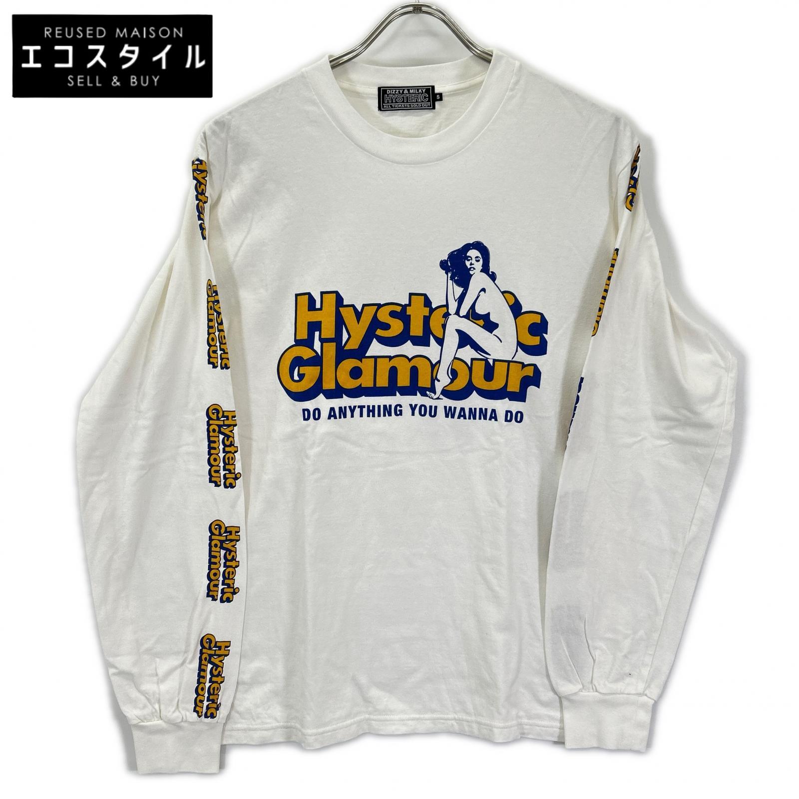 HYSTERIC GLAMOUR ヒステリックグラマー 02253CL02 ホワイト DO ANYTHING Tシャツ トップス