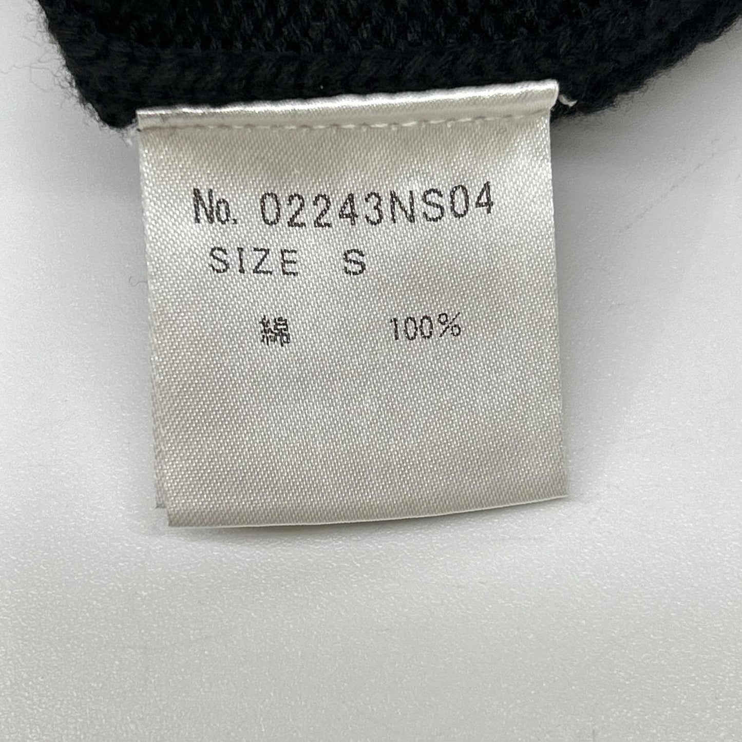 HYSTERIC GLAMOUR ヒステリックグラマー 02243NC04 ブラック THE BAD GIRLS編込 セーター トップス