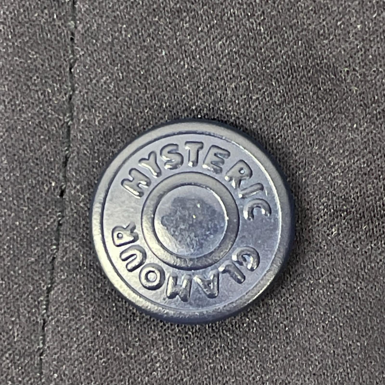HYSTERIC GLAMOUR ヒステリックグラマー 02202AB13 ネイビーWOMEN ON MODERNICA刺繍 サテンジャケット ジャケット