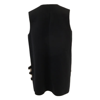 FENDI フェンディ 【国内正規】FF8474 GILET DOUBLE WOOL ファーポケット ロングジレ/ コート