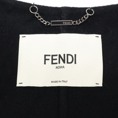 FENDI フェンディ 【国内正規】FF8474 GILET DOUBLE WOOL ファーポケット ロングジレ/ コート
