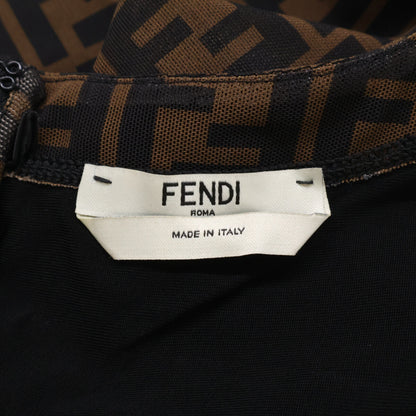 FENDI フェンディ 【美品/国内正規】FD9627 A8G4 FF ズッカ柄 半袖 ワンピース