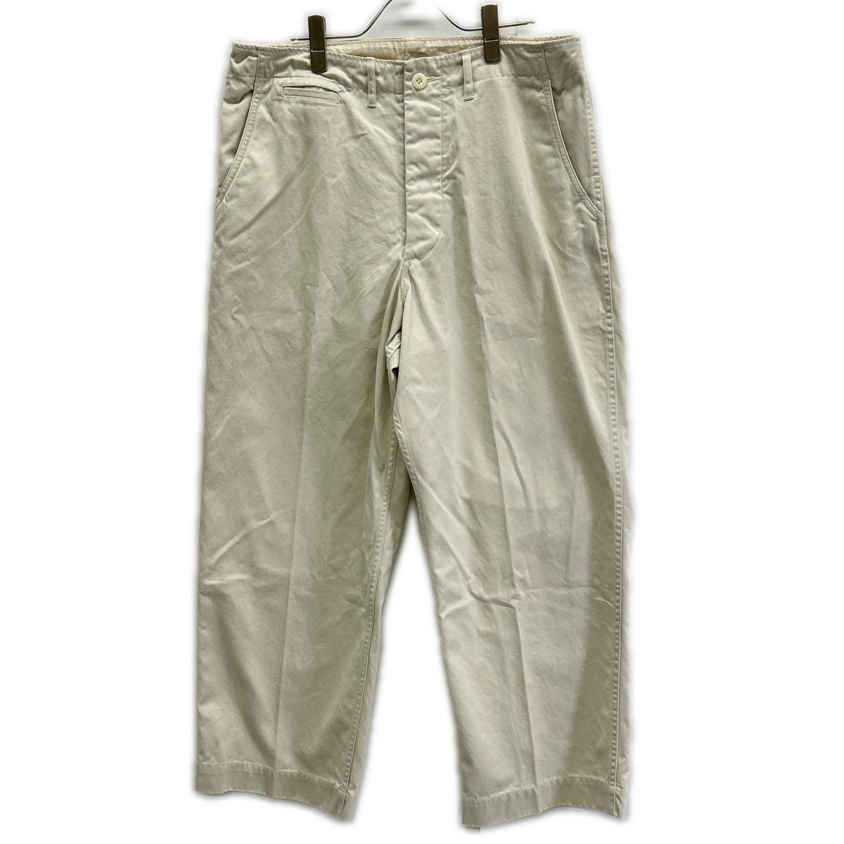 BARRY BRICKEN ivory cotton button-down pants bottoms