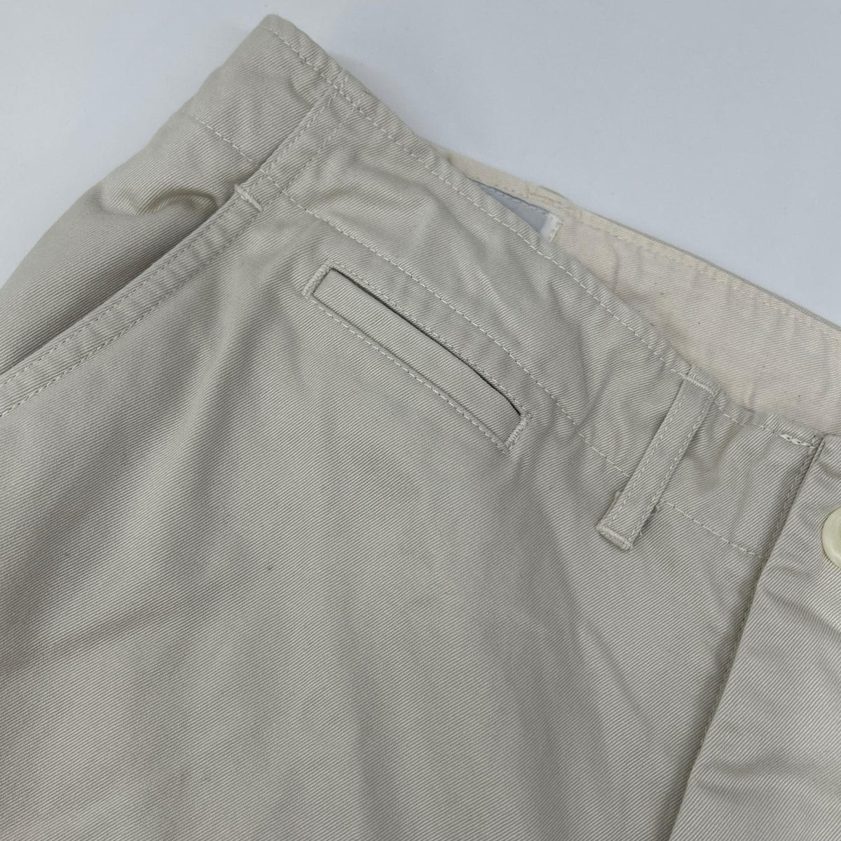 BARRY BRICKEN ivory cotton button-down pants bottoms