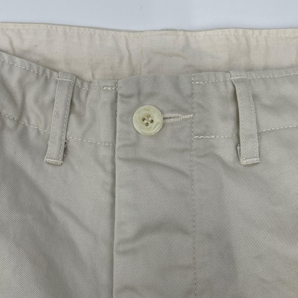 BARRY BRICKEN ivory cotton button-down pants bottoms