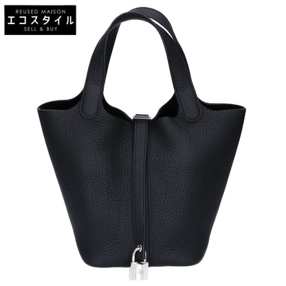 HERMES エルメス 美品 K刻印 トゴ ピコタンロックPM(18) ハンドバッグ