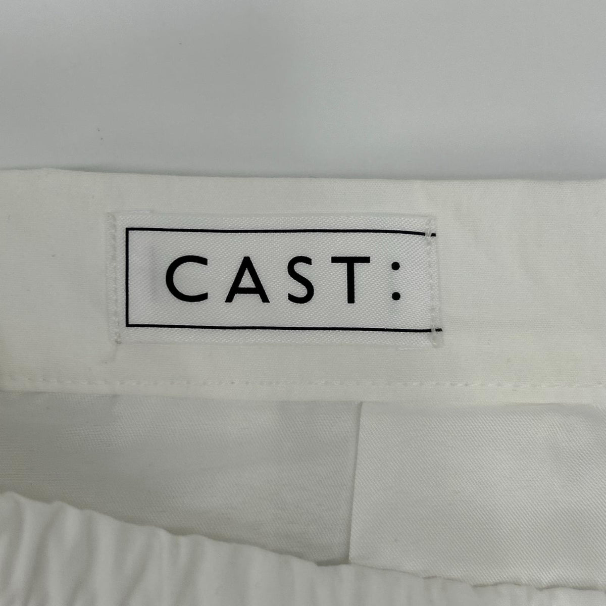 CAST: キャストコロン N5S07719 26SS ホワイト はっ水 タックスカート スカート