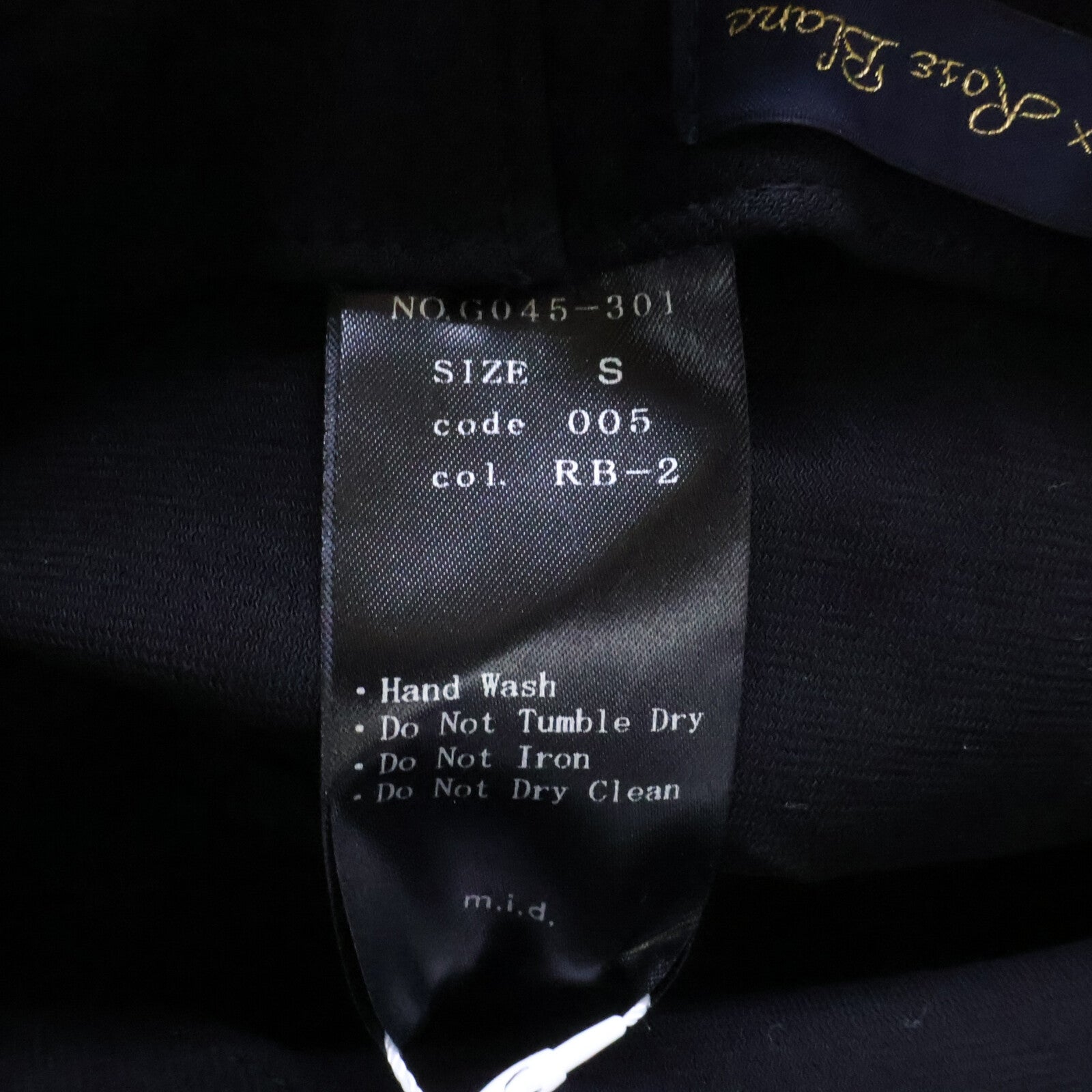 m,i,d, navy エムアイディーネイビー x Rose Blanc ロサブラン 【新品未使用】G045-301 100%遮光 バケットハット 帽子
