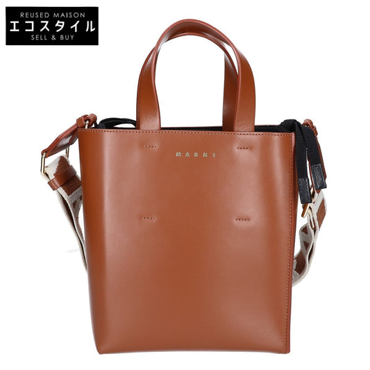 MARNI マルニ 【美品】SHMP0039U1 LV639 00M66 MUSEO MINI ミュゼオ ミニ 2WAY トートバッグ