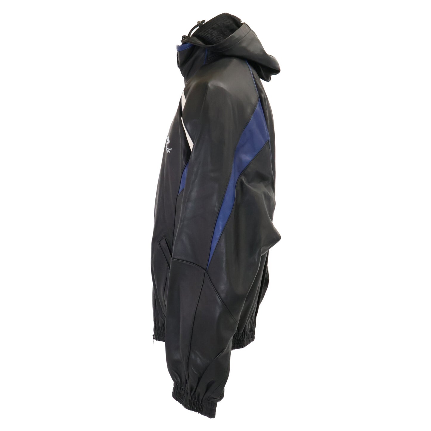 BALENCIAGA バレンシアガ 【美品/国内正規】697771 3B SPORTS ICON TRACKSUIT ラムレザー ジャケット ジャケット
