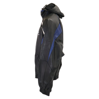 BALENCIAGA バレンシアガ 【美品/国内正規】697771 3B SPORTS ICON TRACKSUIT ラムレザー ジャケット ジャケット