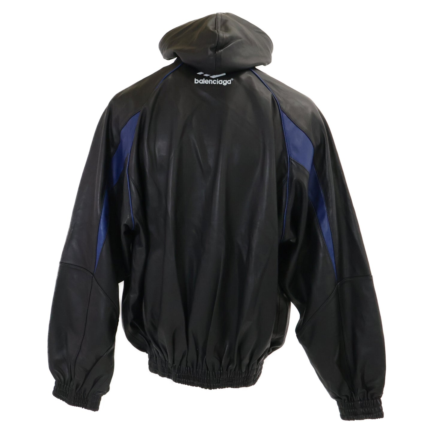 BALENCIAGA バレンシアガ 【美品/国内正規】697771 3B SPORTS ICON TRACKSUIT ラムレザー ジャケット ジャケット