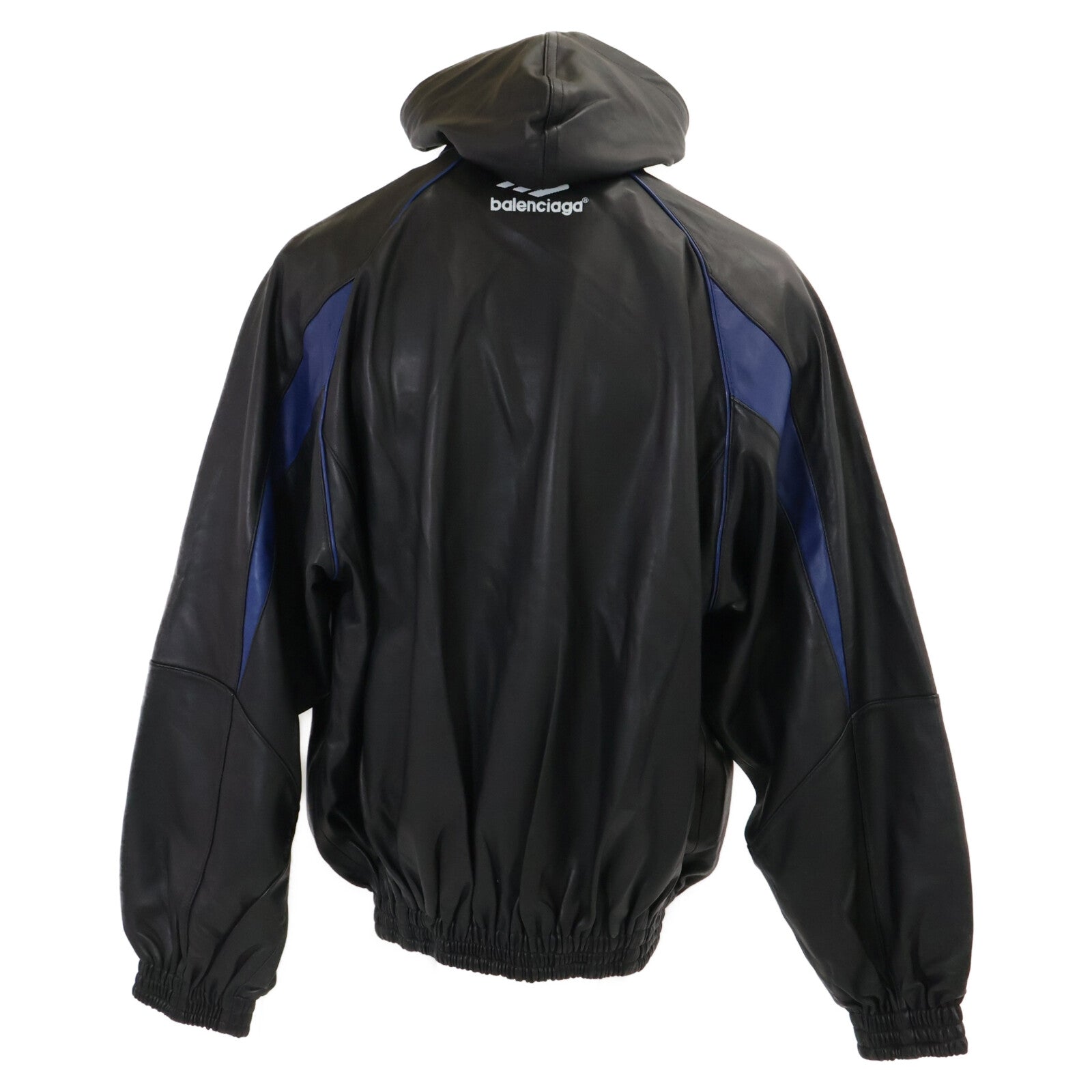 BALENCIAGA バレンシアガ 【美品/国内正規】697771 3B SPORTS ICON TRACKSUIT ラムレザー ジャケット ジャケット