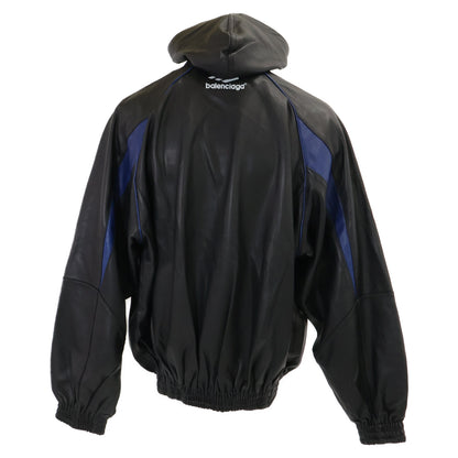BALENCIAGA バレンシアガ 【美品/国内正規】697771 3B SPORTS ICON TRACKSUIT ラムレザー ジャケット ジャケット