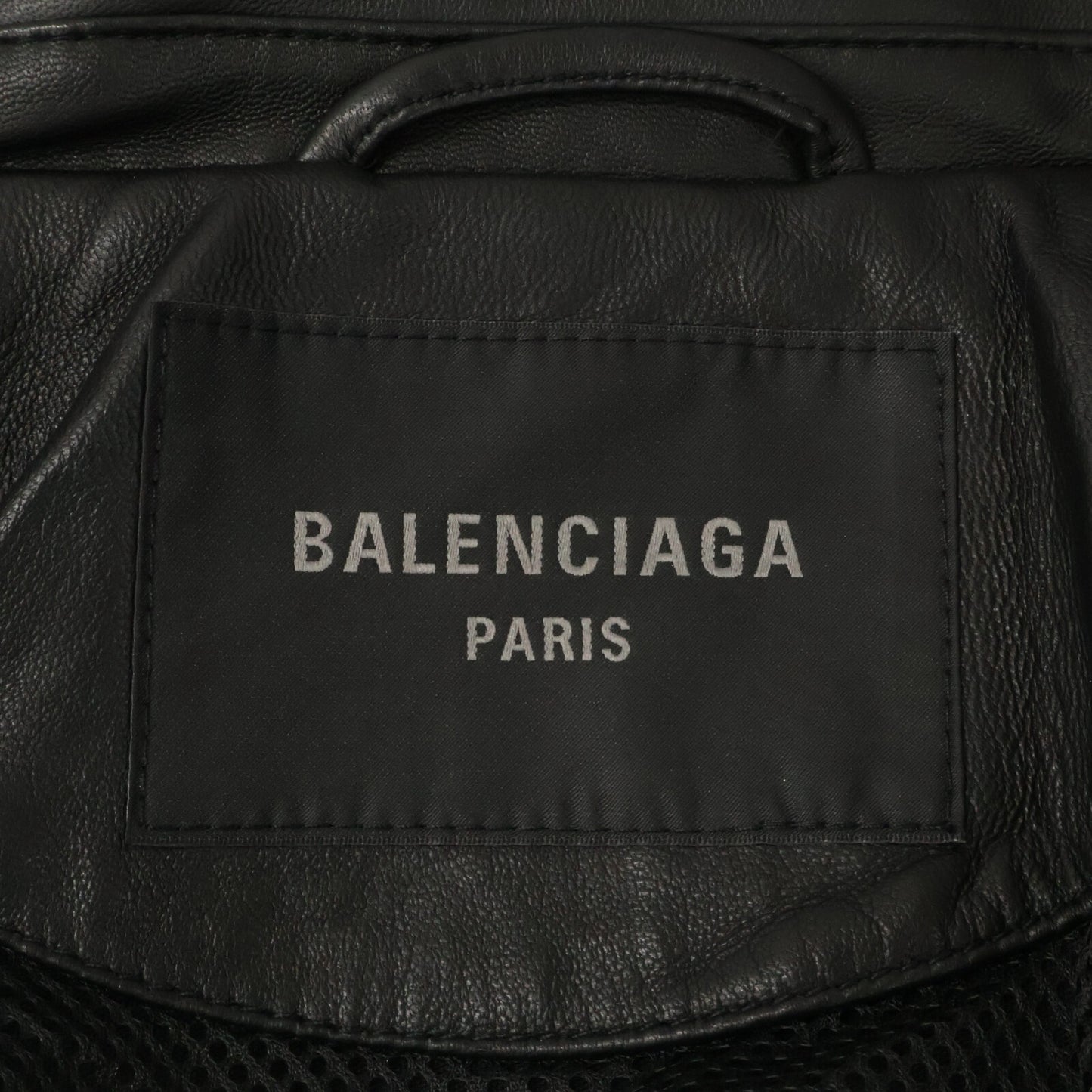 BALENCIAGA バレンシアガ 【美品/国内正規】697771 3B SPORTS ICON TRACKSUIT ラムレザー ジャケット ジャケット
