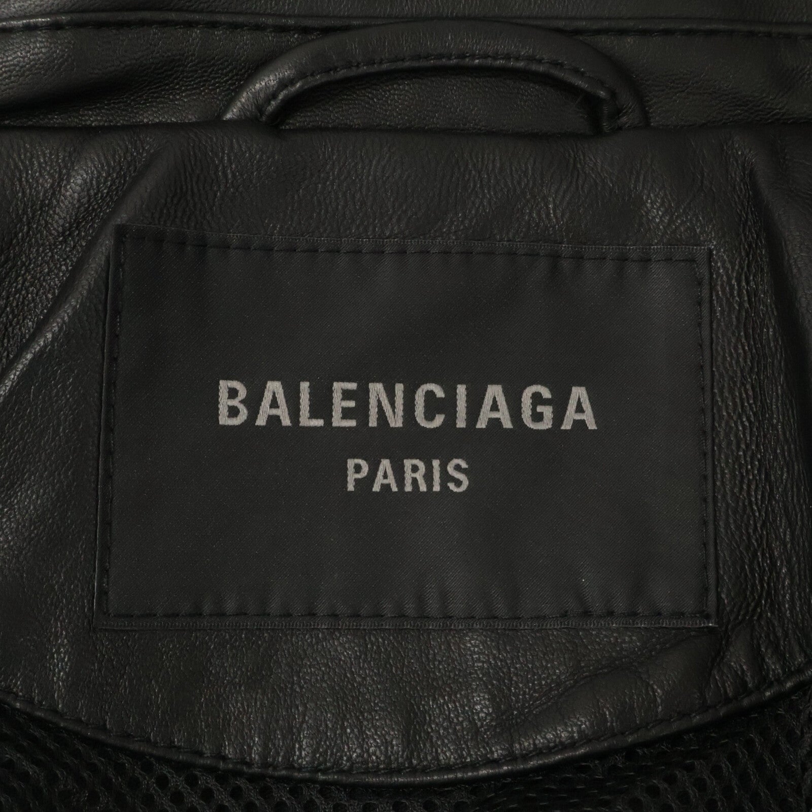 BALENCIAGA バレンシアガ 【美品/国内正規】697771 3B SPORTS ICON TRACKSUIT ラムレザー ジャケット ジャケット