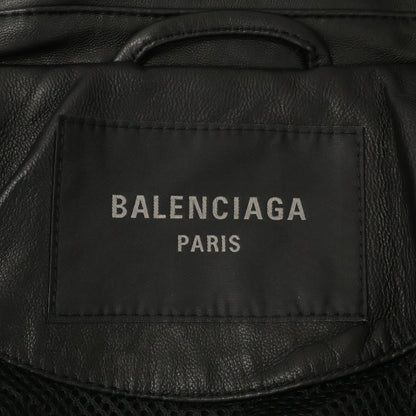 BALENCIAGA バレンシアガ 【美品/国内正規】697771 3B SPORTS ICON TRACKSUIT ラムレザー ジャケット ジャケット
