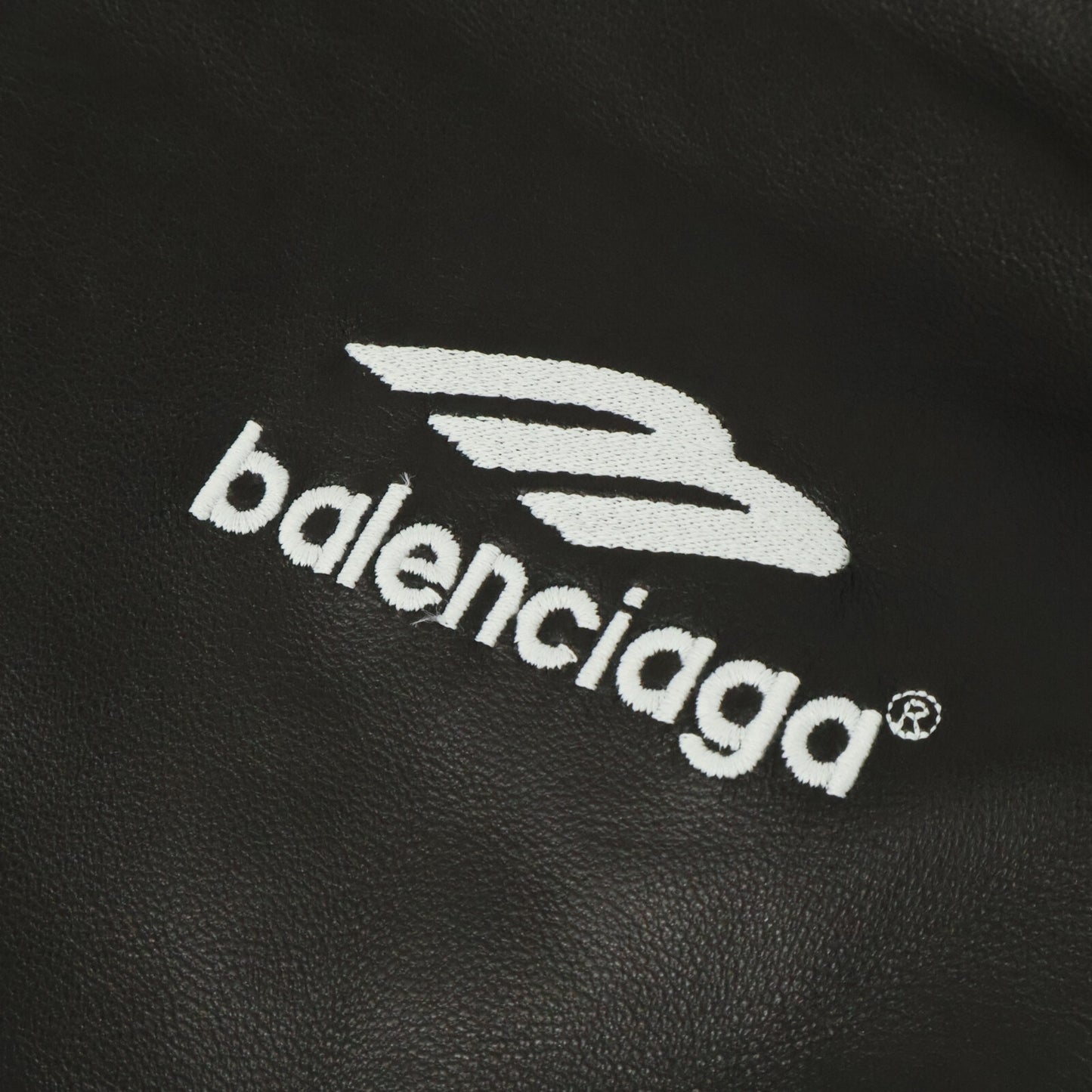 BALENCIAGA バレンシアガ 【美品/国内正規】697771 3B SPORTS ICON TRACKSUIT ラムレザー ジャケット ジャケット