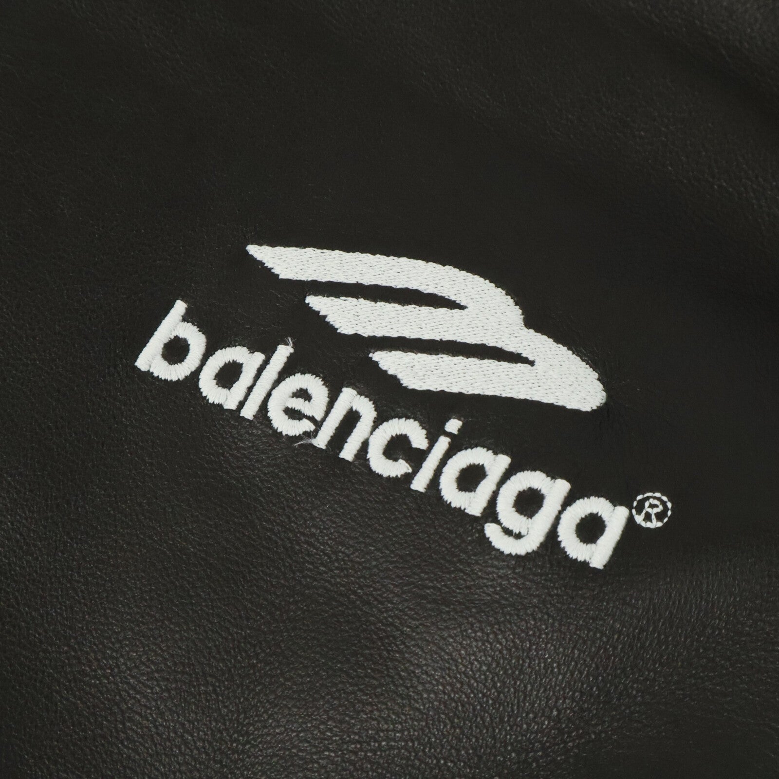 BALENCIAGA バレンシアガ 【美品/国内正規】697771 3B SPORTS ICON TRACKSUIT ラムレザー ジャケット ジャケット