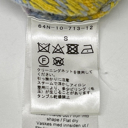GANNI ガニー マルチカラー BB.B 2562 ロゴ 幾何学柄 ニット ベスト ベスト