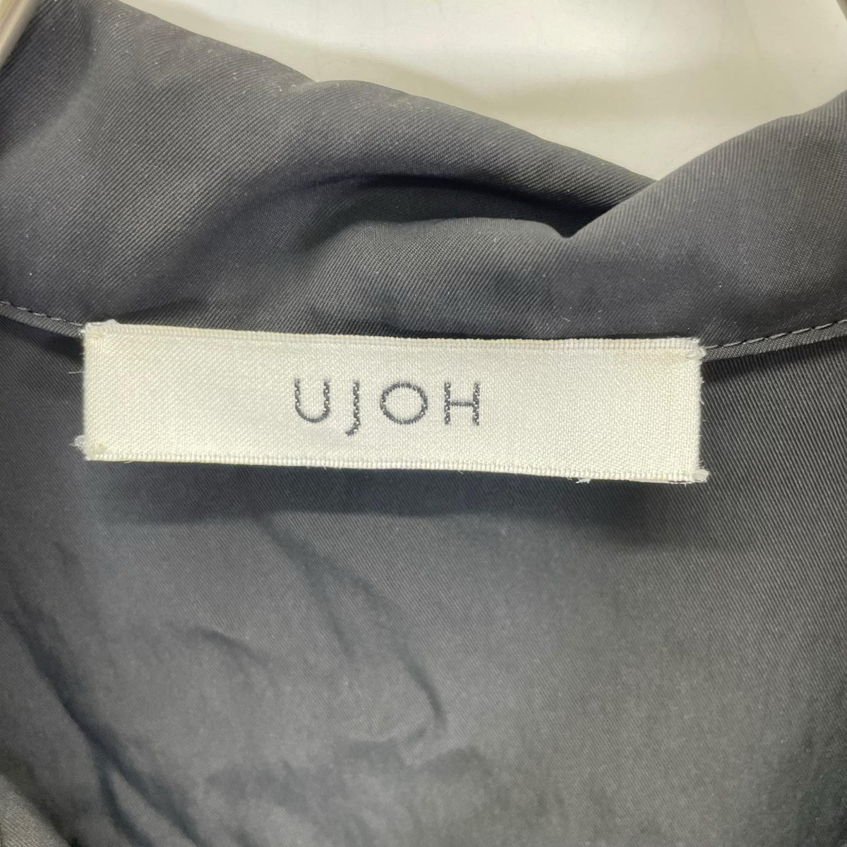 ujoh ウジョー U742-D02-200 ブラック 25SS ドローコード オールインワン ドレス オーバーオール オールインワン