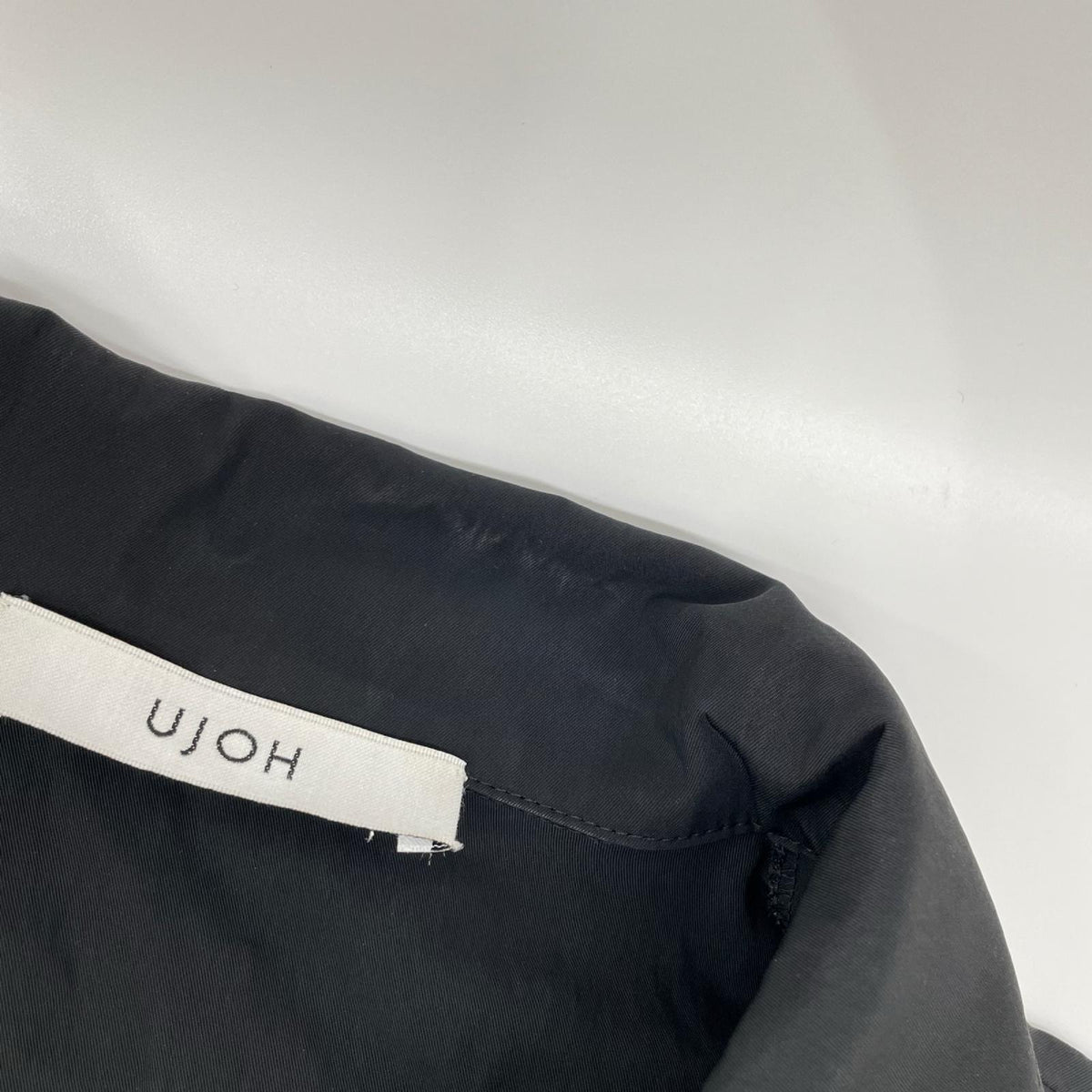 ujoh ウジョー U742-D02-200 ブラック 25SS ドローコード オールインワン ドレス オーバーオール オールインワン