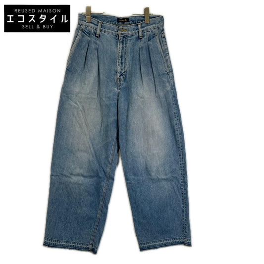 DRAWER ドゥロワー ブルー ワイド デニム パンツ ボトムス