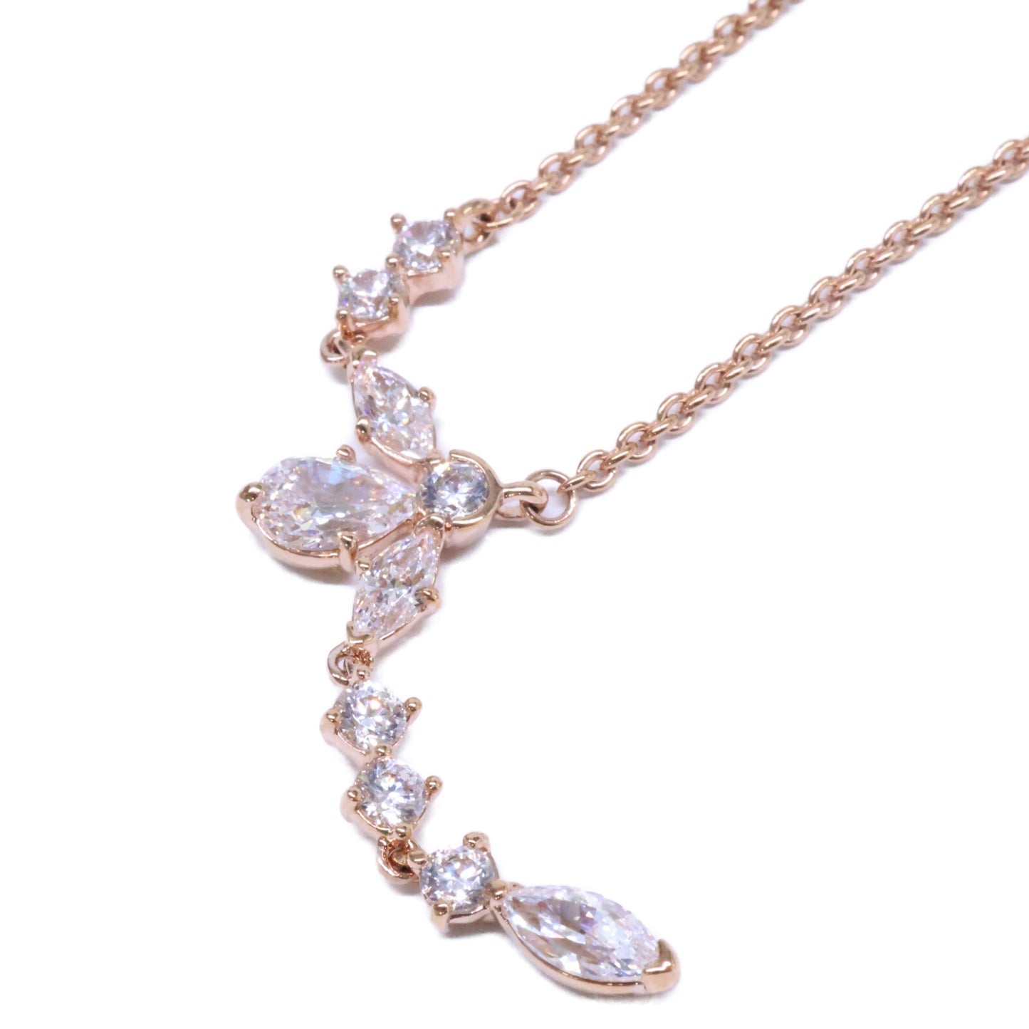 PANDORA パンドラ 【美品】ALE MET刻印 スパークリング ハーバリウム クラスター ドロップ コリエ ピアス・ ネックレス