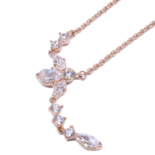 PANDORA パンドラ 【美品】ALE MET刻印 スパークリング ハーバリウム クラスター ドロップ コリエ ピアス・ ネックレス